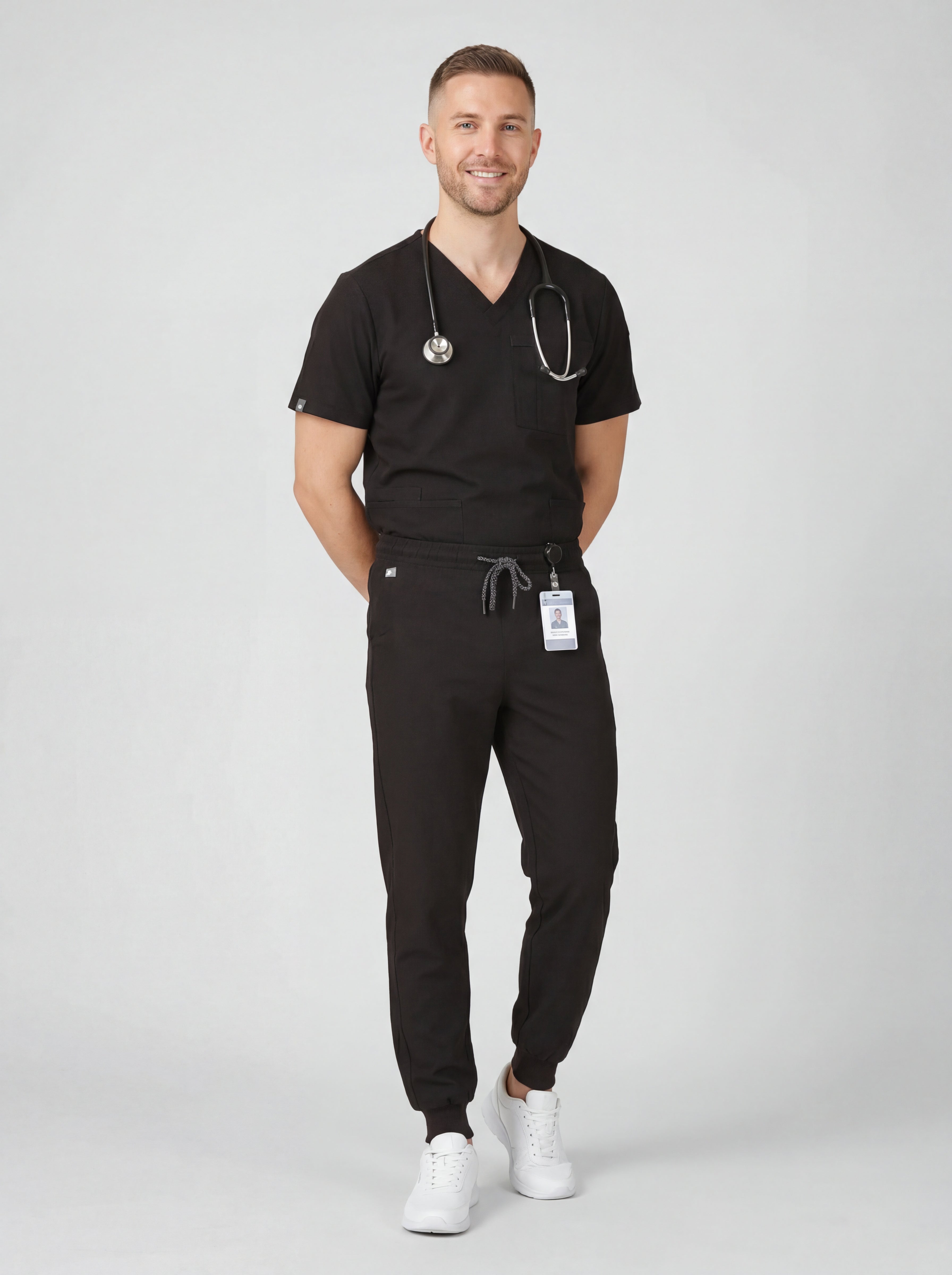 Men's 2-Pocket Jogger Scrub Pants