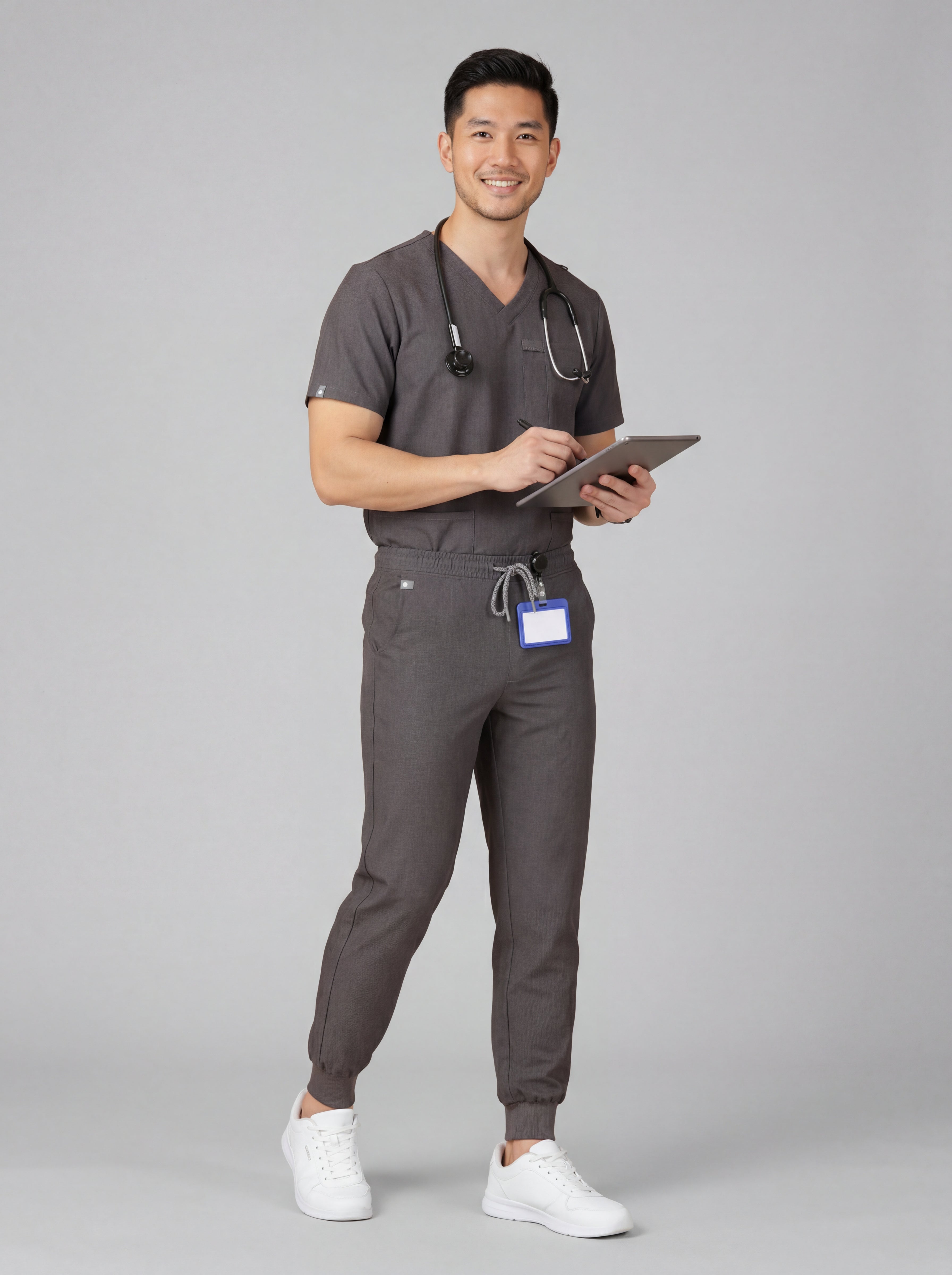 Men's 2-Pocket Jogger Scrub Pants