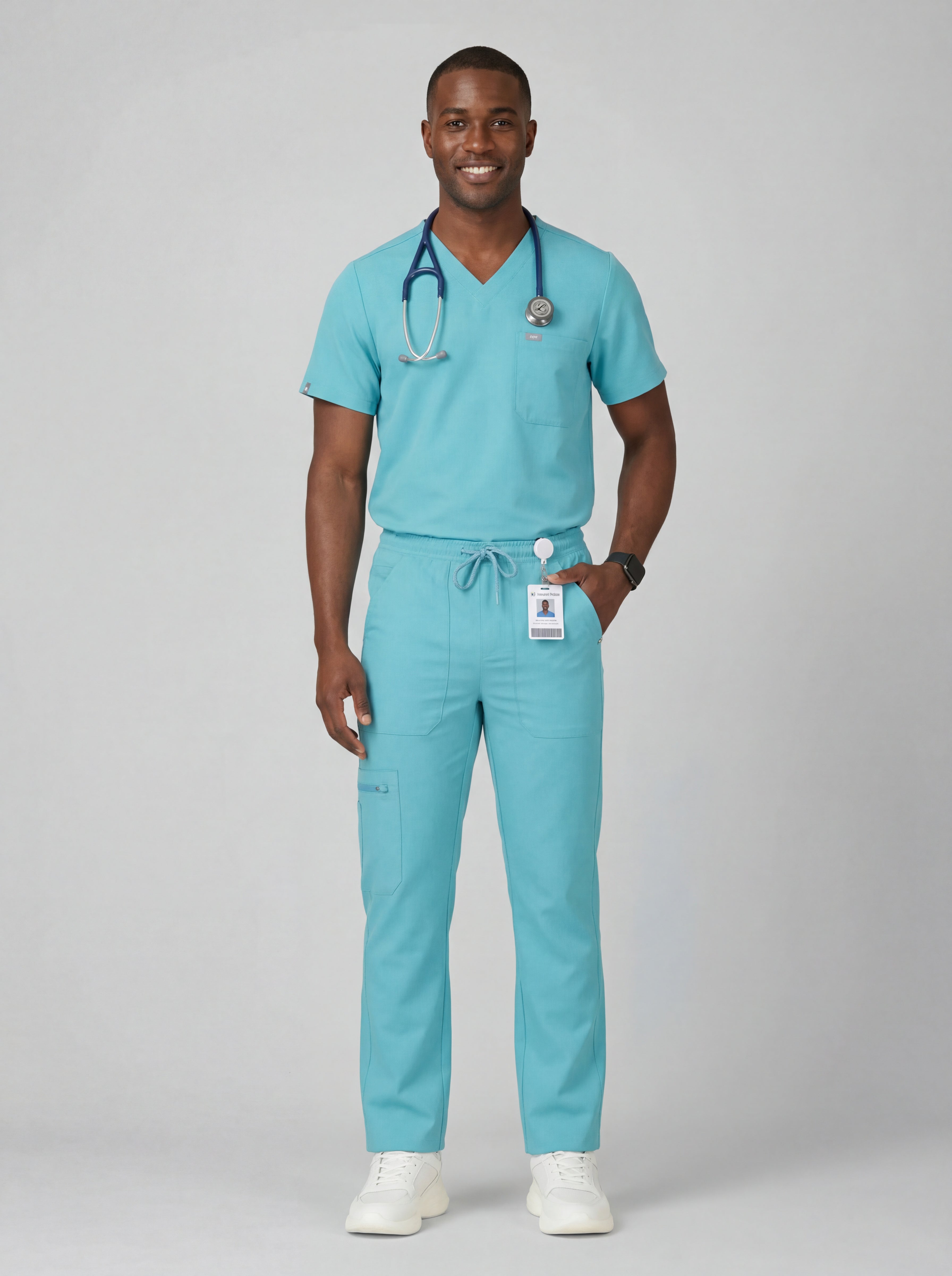 Men's 3-Pocket Cargo Scrub Pants