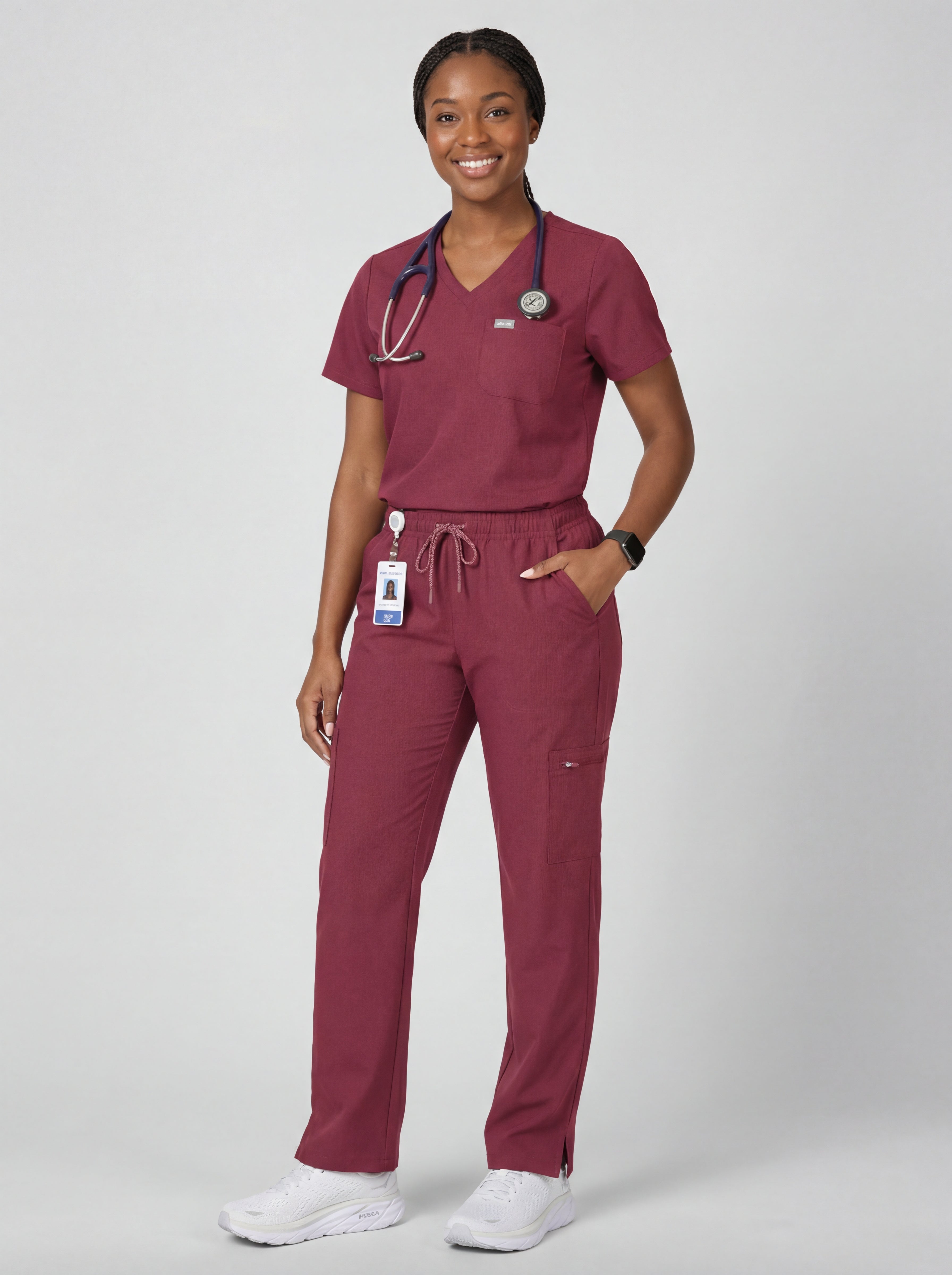 Women's 4-Pocket Cargo Scrub Pants