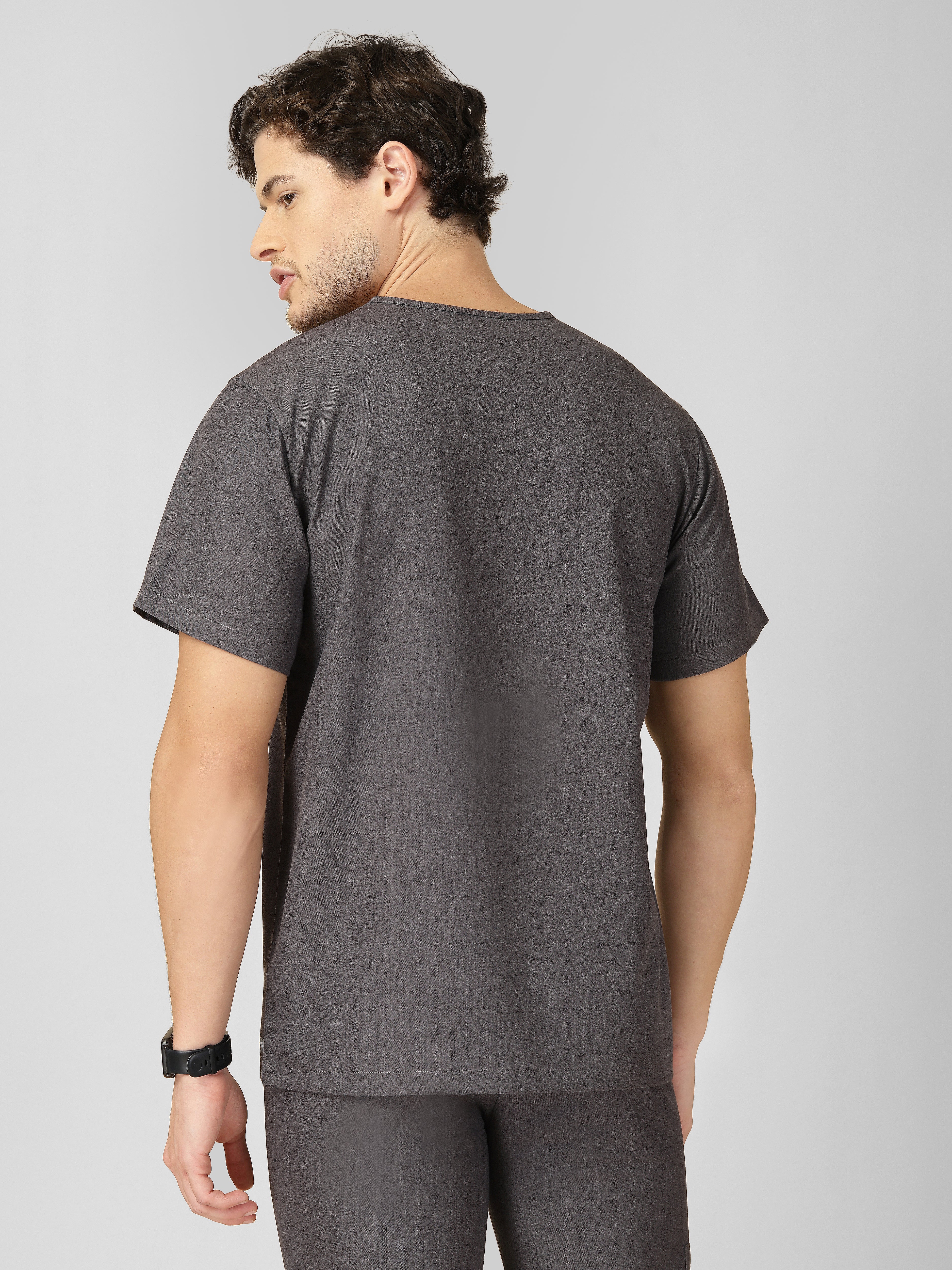 Men's V-Neck 2 Pocket Scrub Top