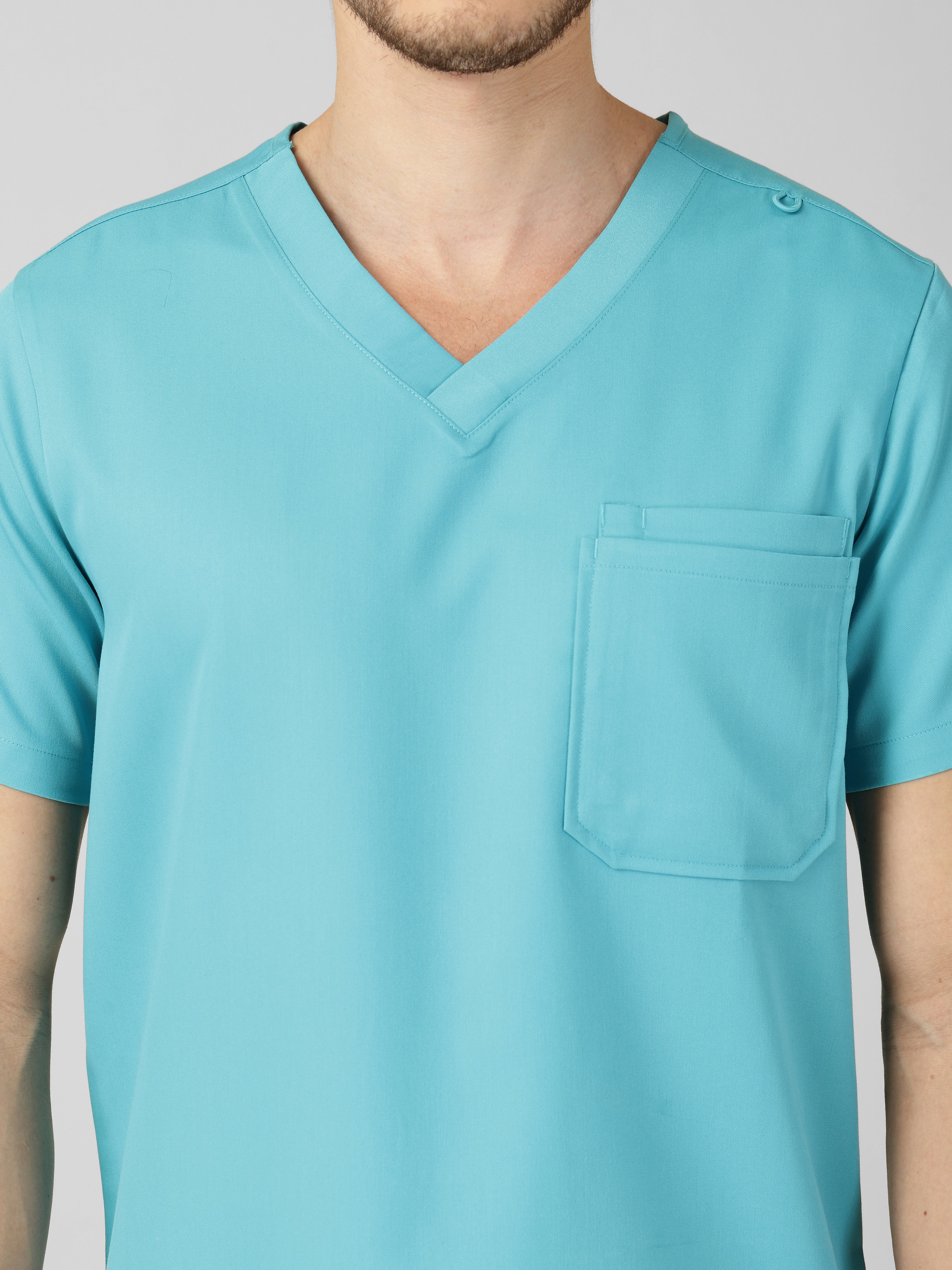 Men's V-Neck 2 Pocket Scrub Top