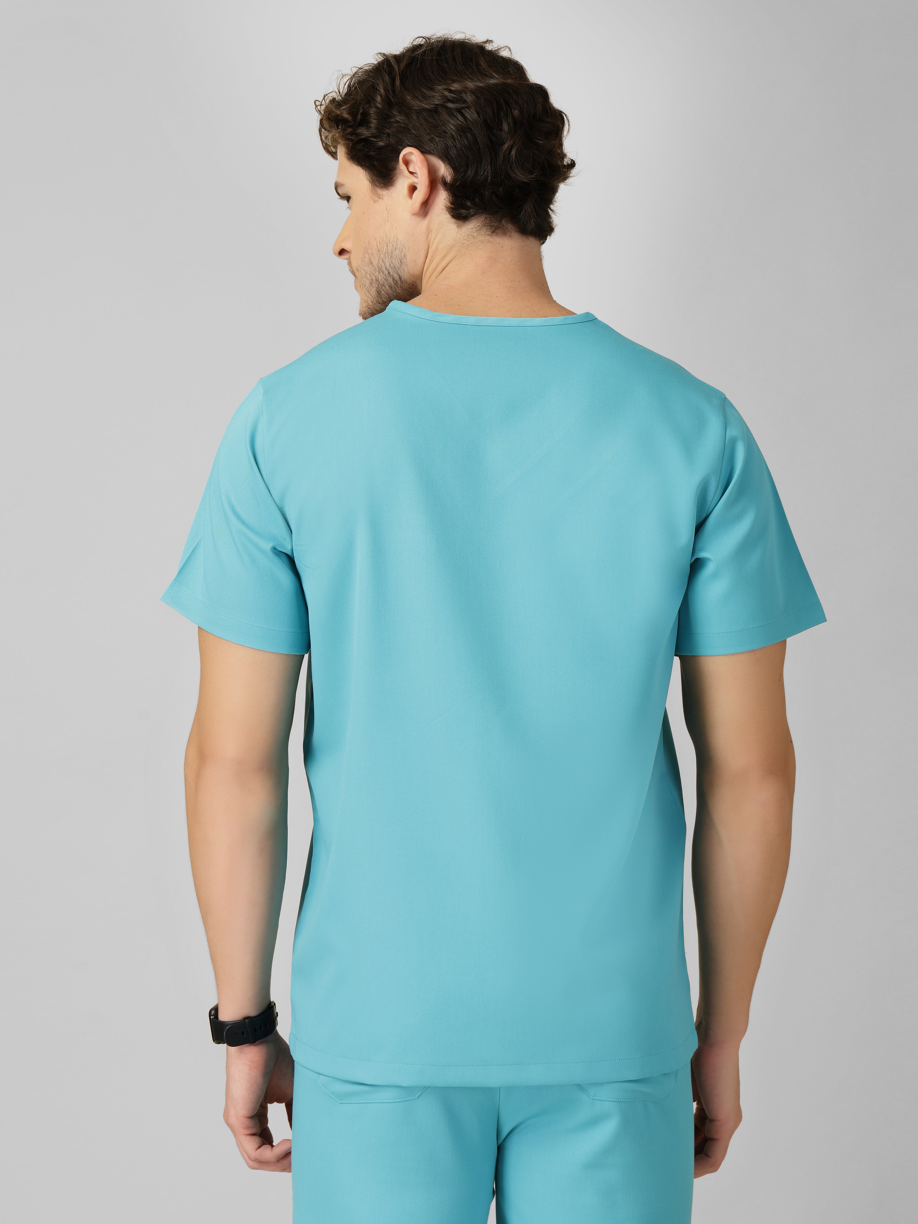 Men's V-Neck 2 Pocket Scrub Top