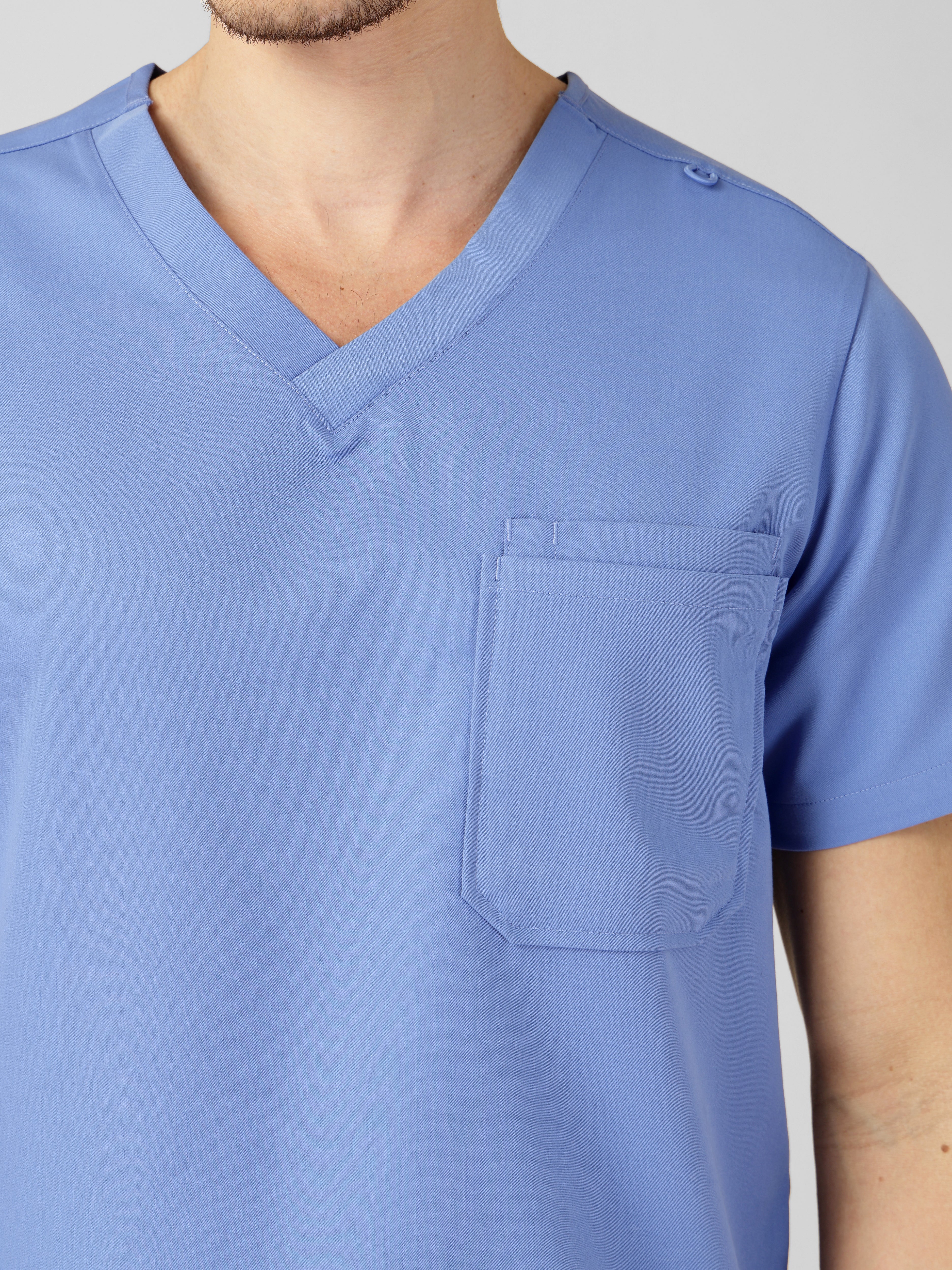 Men's V-Neck 2 Pocket Scrub Top