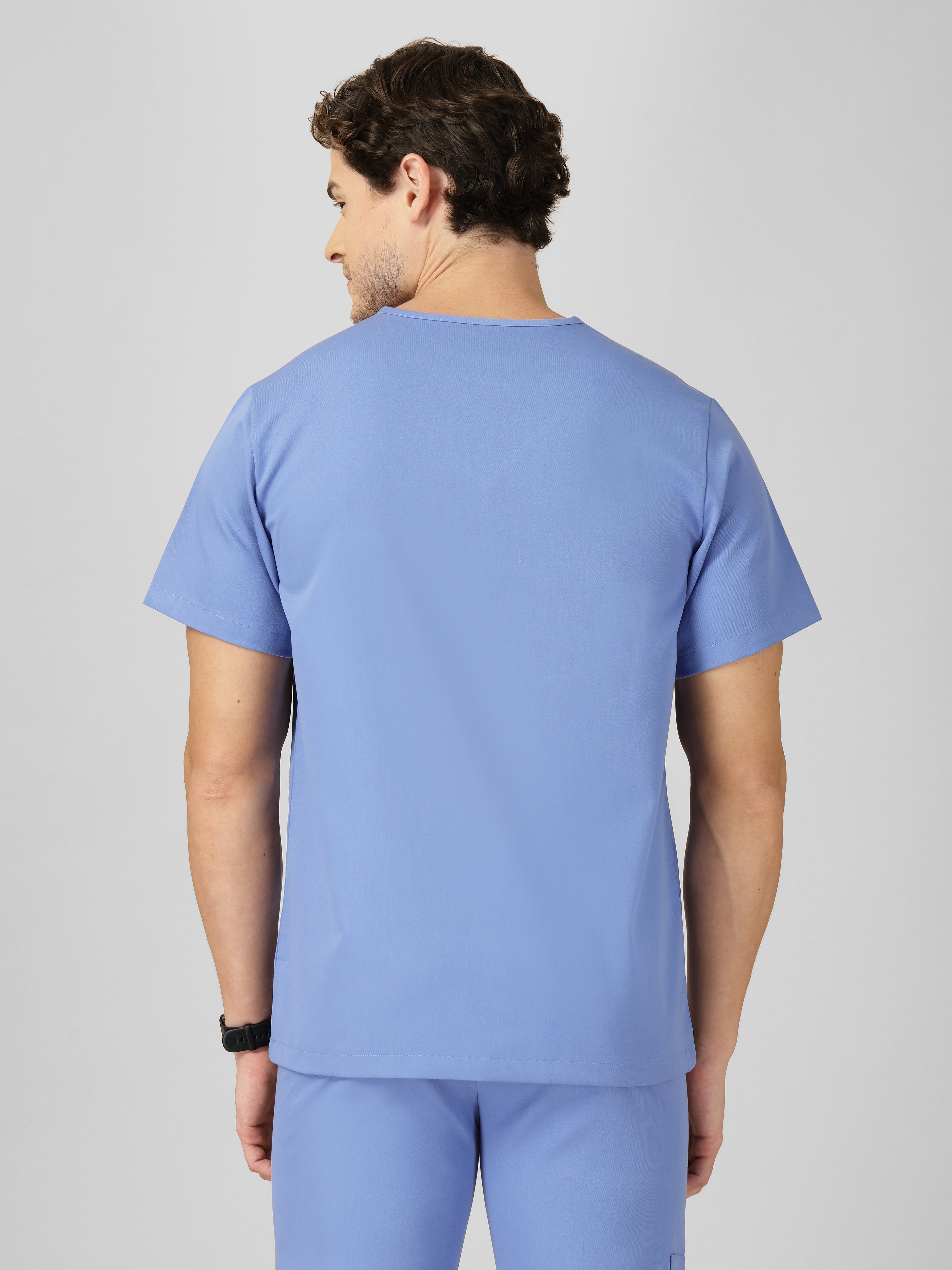 Men's V-Neck 2 Pocket Scrub Top