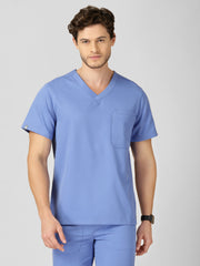 Men's V-Neck 2 Pocket Scrub Top