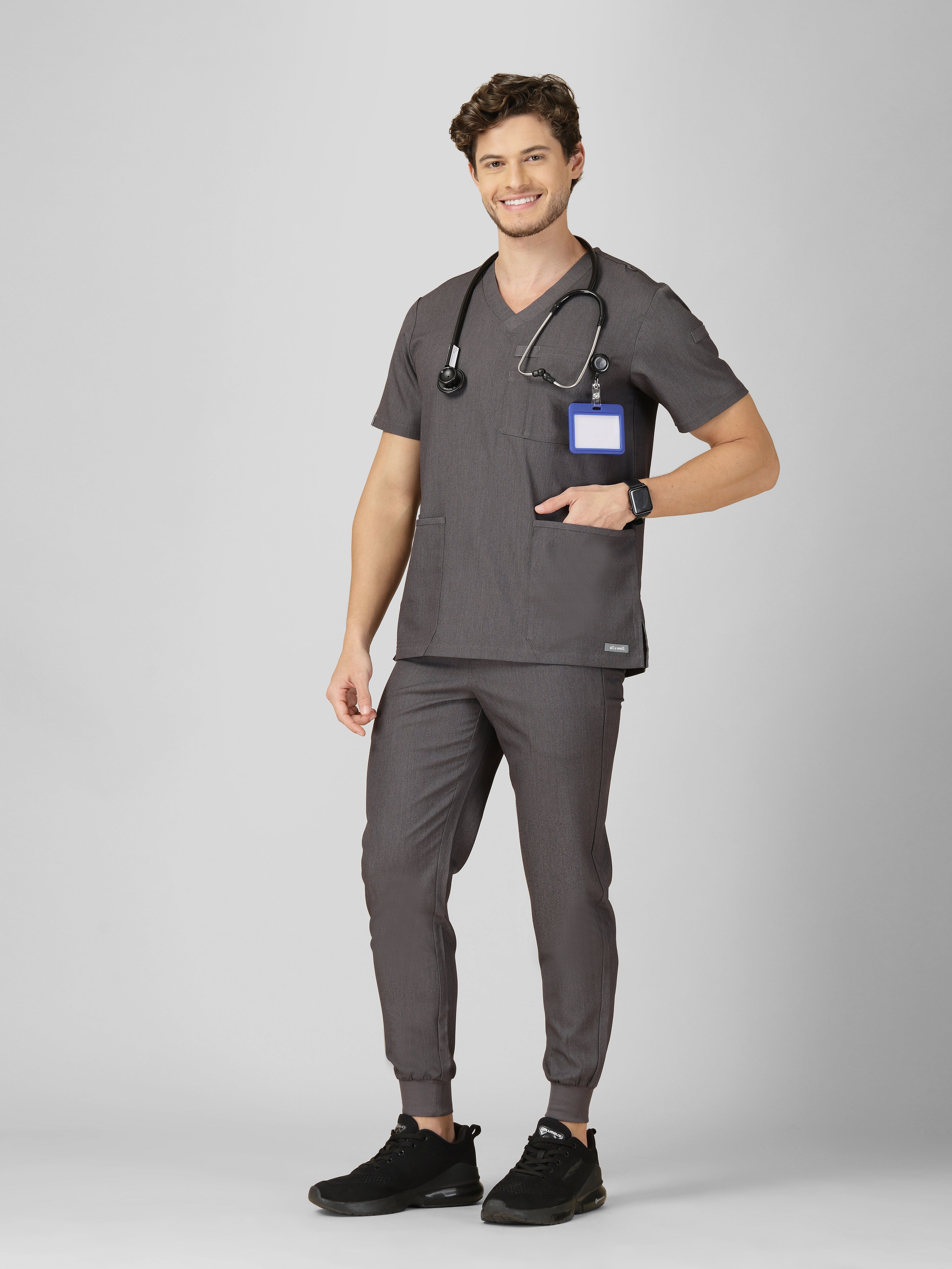 Men's 2-Pocket Jogger Scrub Pants