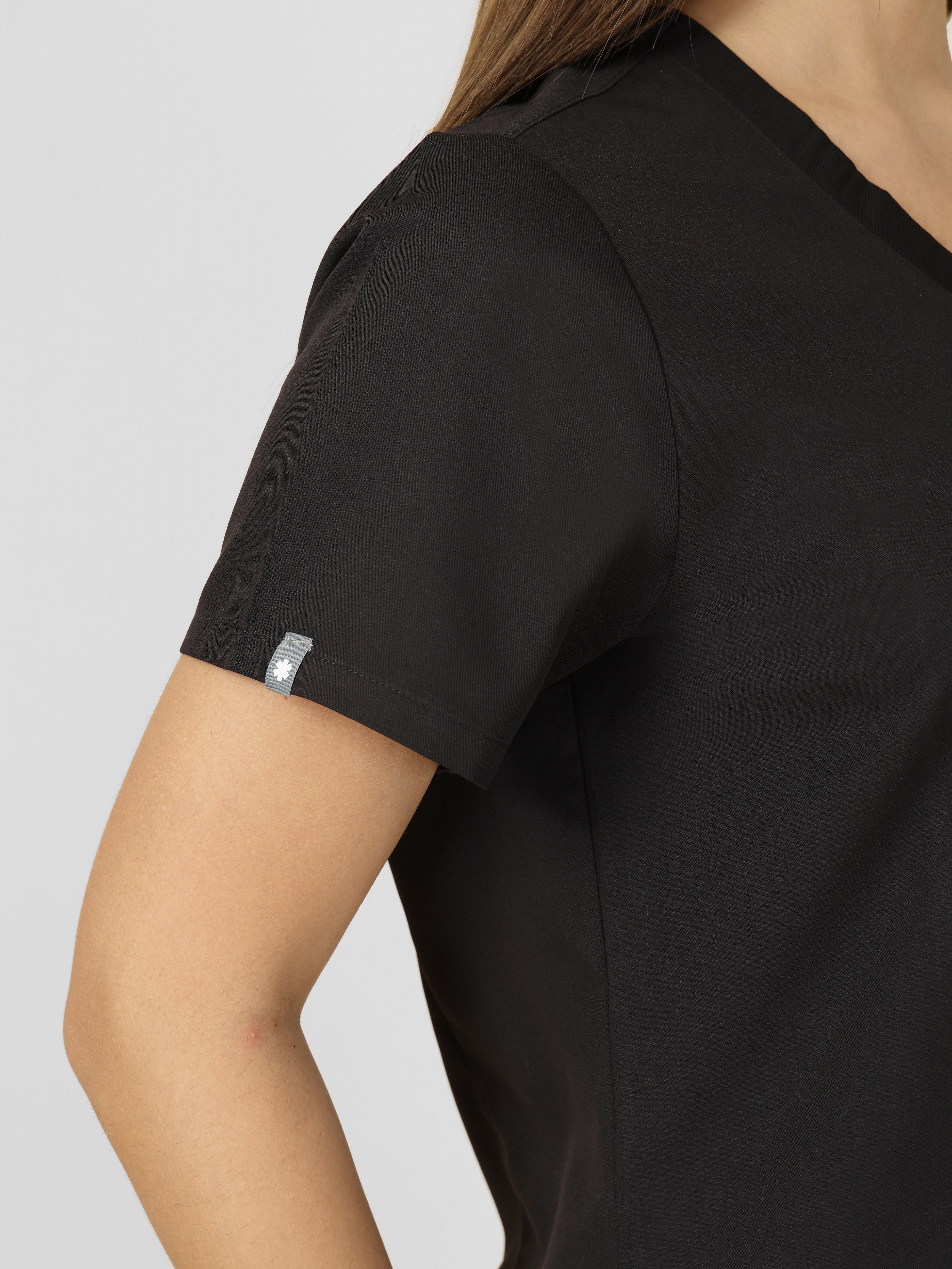 Women's V-Neck Short Sleeve CF Pocket Scrub Top