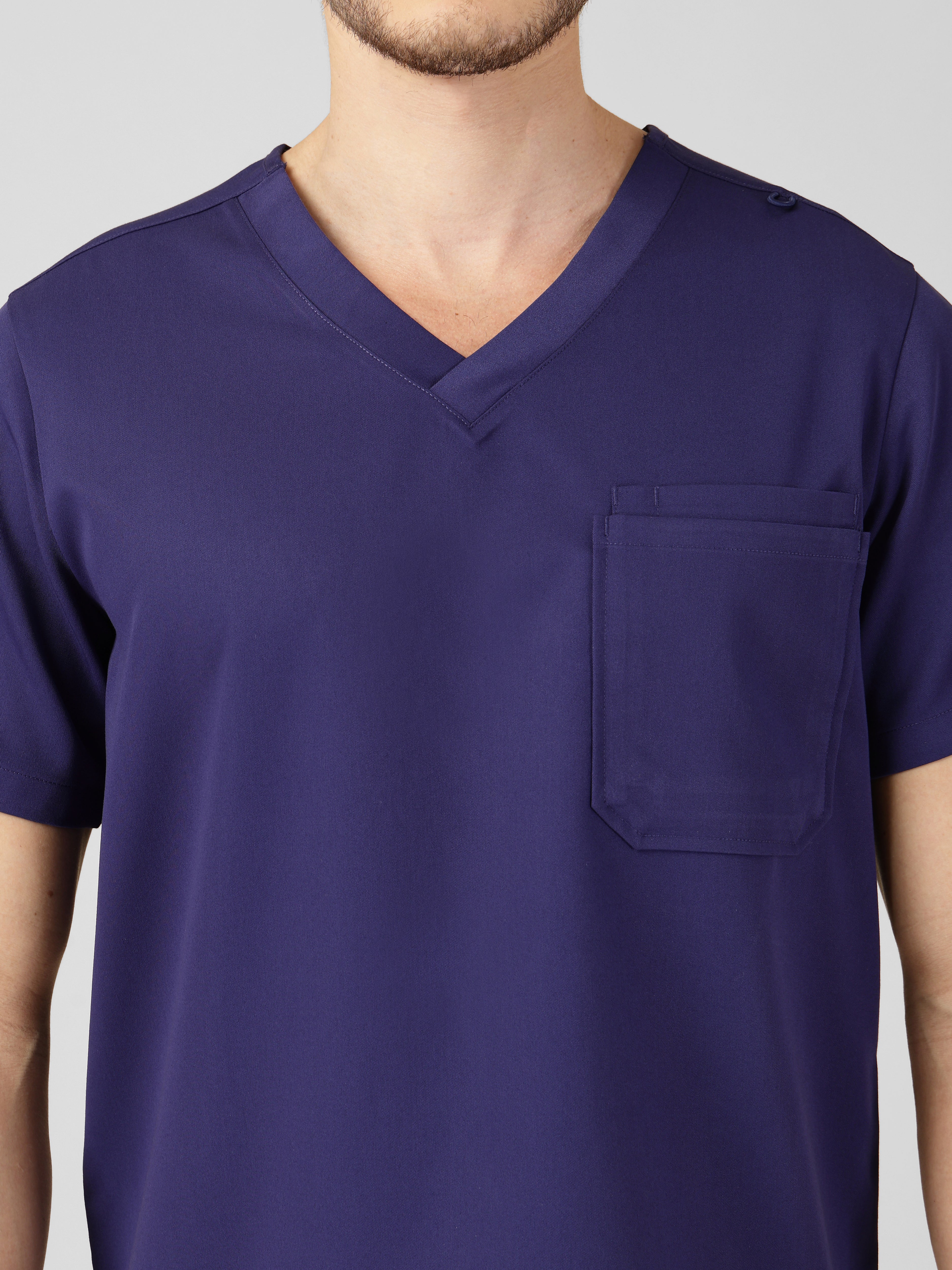 Men's V-Neck 2 Pocket Scrub Top