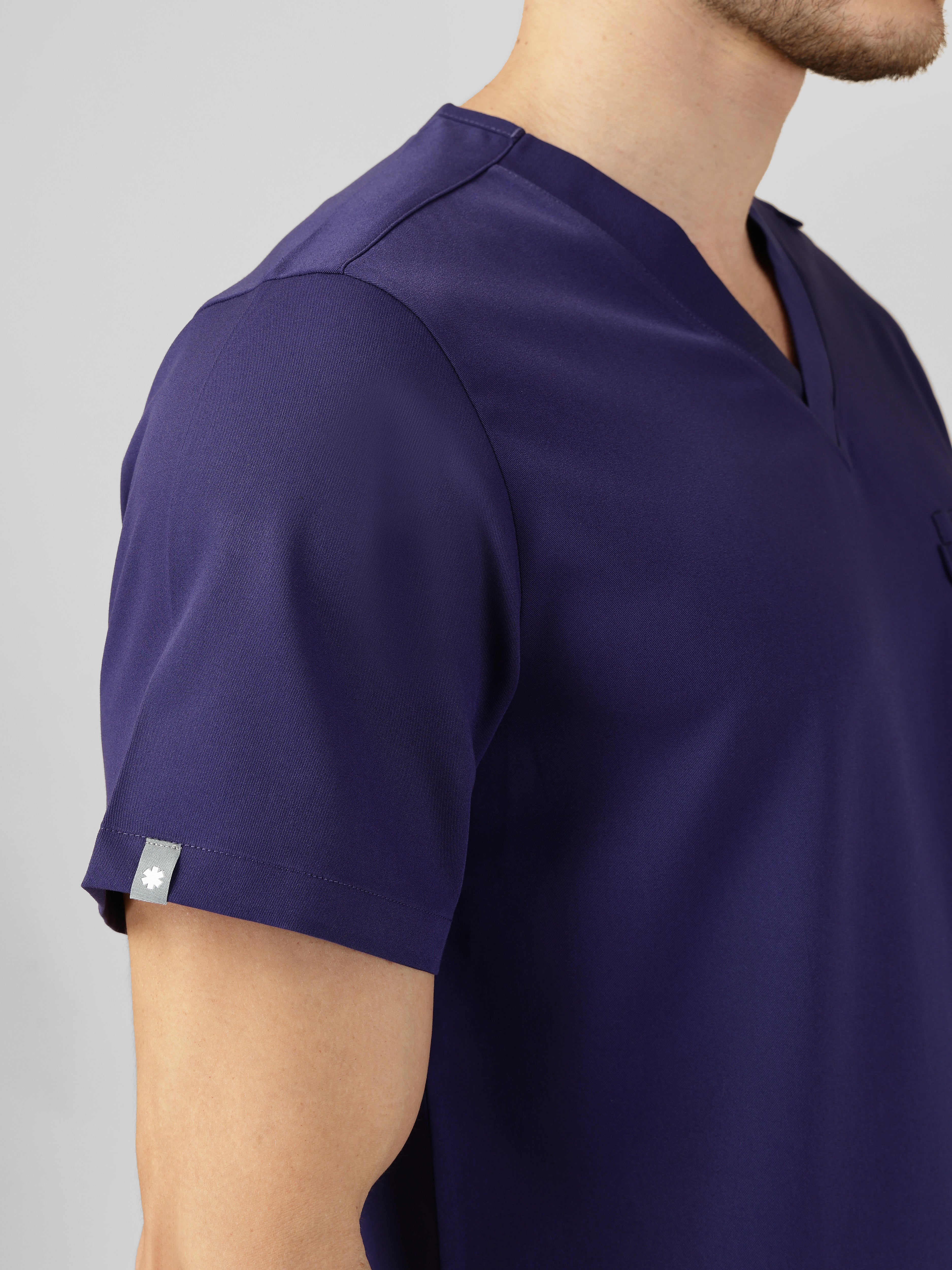 Men's V-Neck 2 Pocket Scrub Top