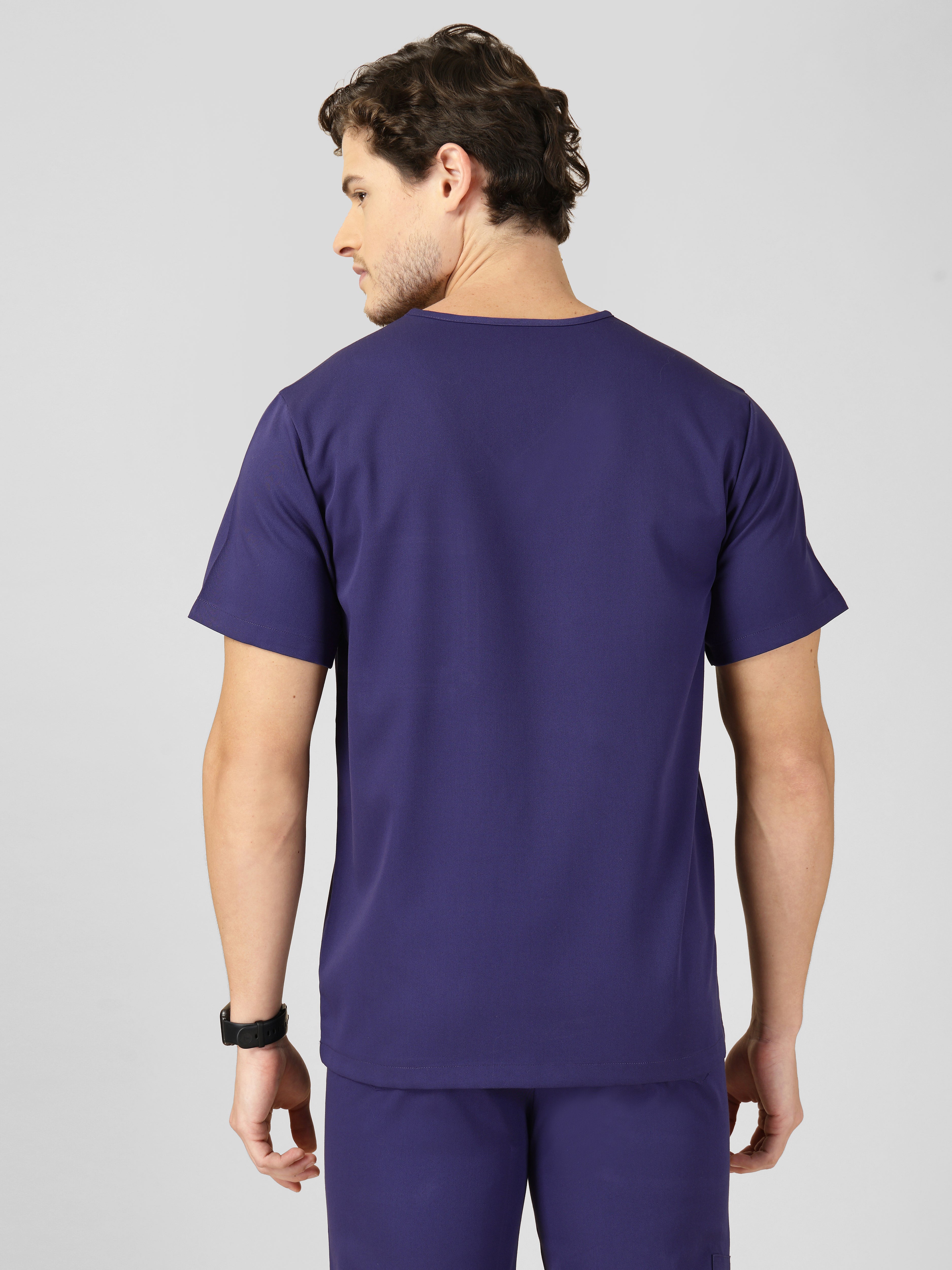 Men's V-Neck 2 Pocket Scrub Top