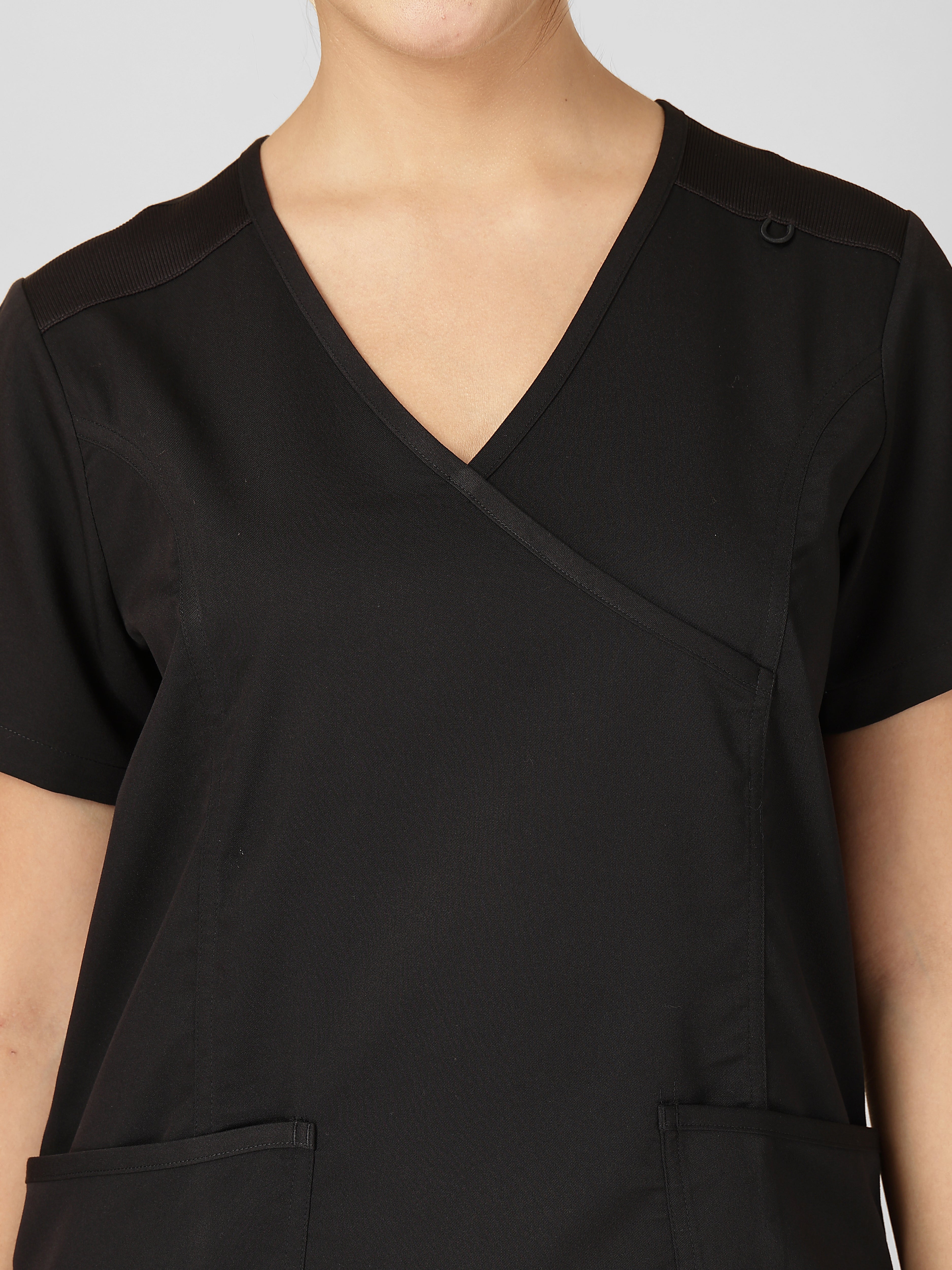 Women's V-Neck Short Sleeve Princess Seams Scrub Top